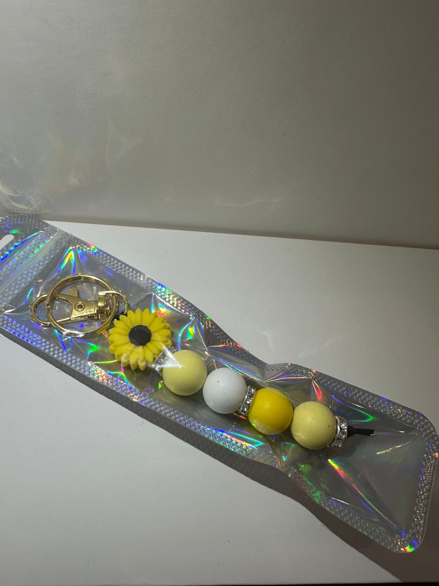 Yellow Flower Keychain