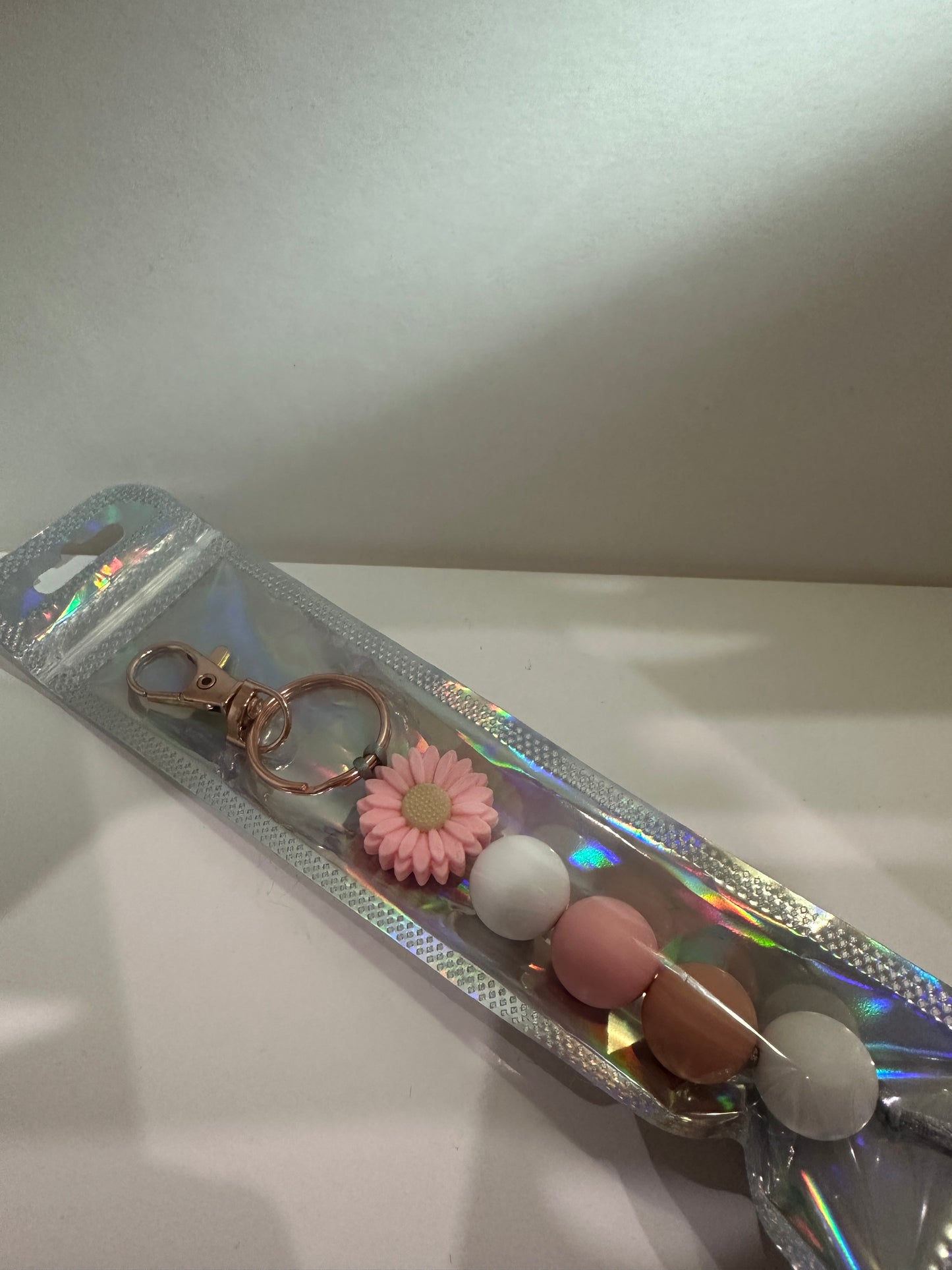 Pink flower Keychain